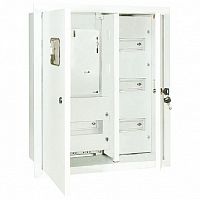 Распределительный шкаф ЩУРв 48 мод., IP31, встраиваемый, сталь, серая дверь, с клеммами |  код. SQ0905-0032 |  TDM